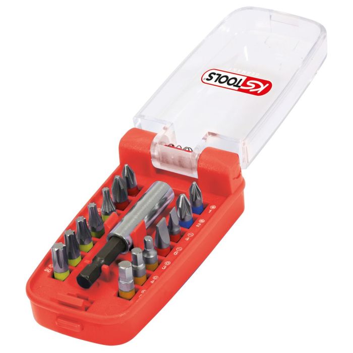 Jeu d'embouts de vissage à code couleur TORSIONpower® 1/4", 15 pcs