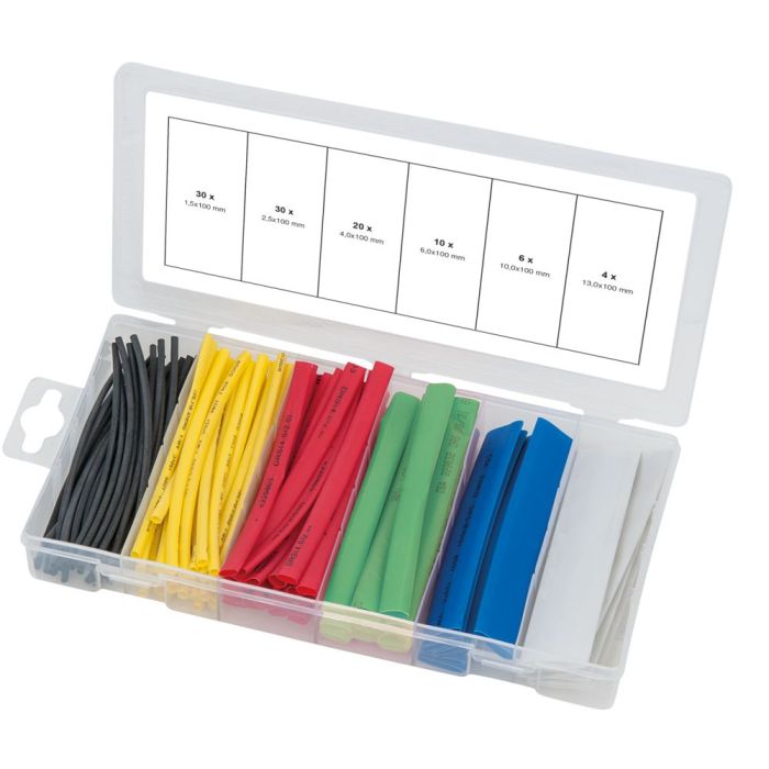Assortiment de gaines thermo-rétractables, 100 pcs
