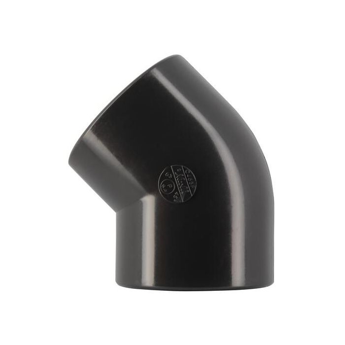 Coude pres.pvc nicoll 63/45?ff c463f