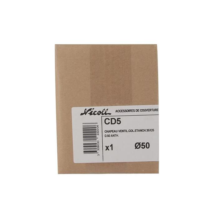 Chap.vent.a/plomb gris nicoll cd 50