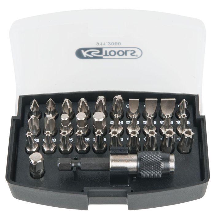 Jeu de 32 embouts de vissage, 1/4"