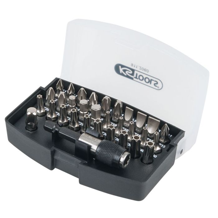 Jeu de 32 embouts de vissage, 1/4"