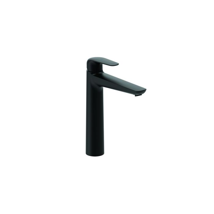 Mitigeur haut pour lavabo PACTnoir - vidage clic-clac ABS NF