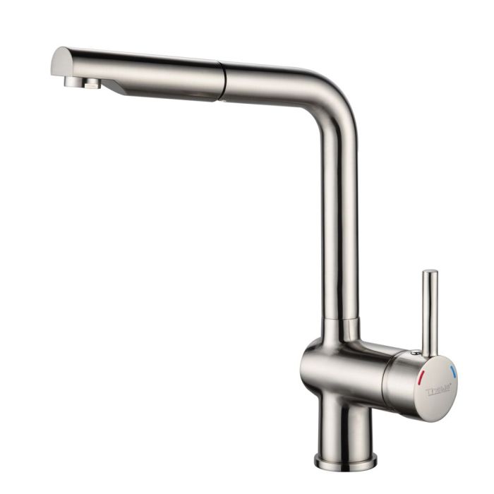 Mitigeur avec bec extractible pour évier. TANER type inox