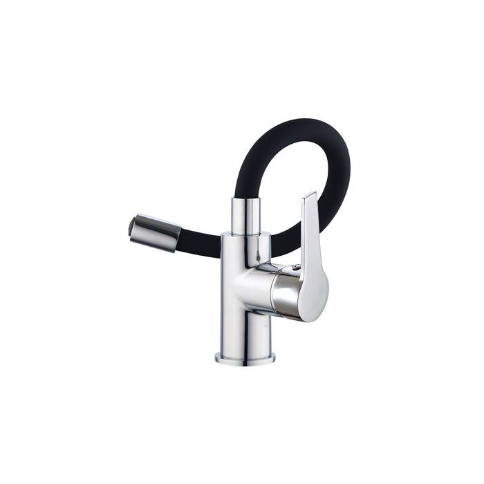 Mitigeur modulable pour lavabo MADI noir-chromé - vidage clic-clac ABS